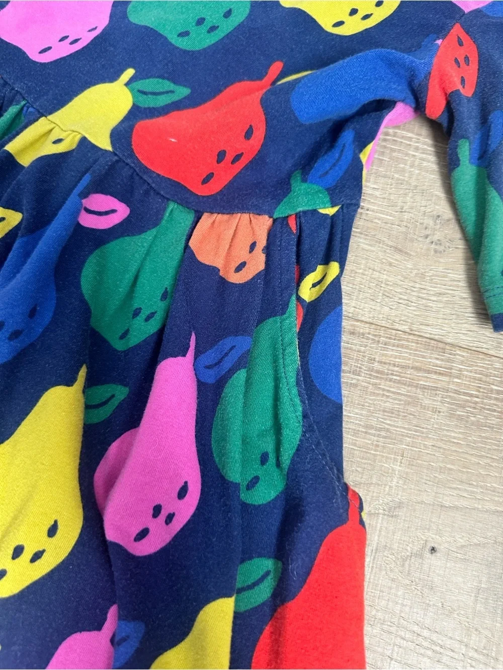Hanna Andersson Navy Pear-Print Twirl Dress - Multicolor Pears